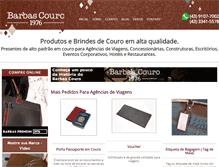 Tablet Screenshot of barbascouro.com.br